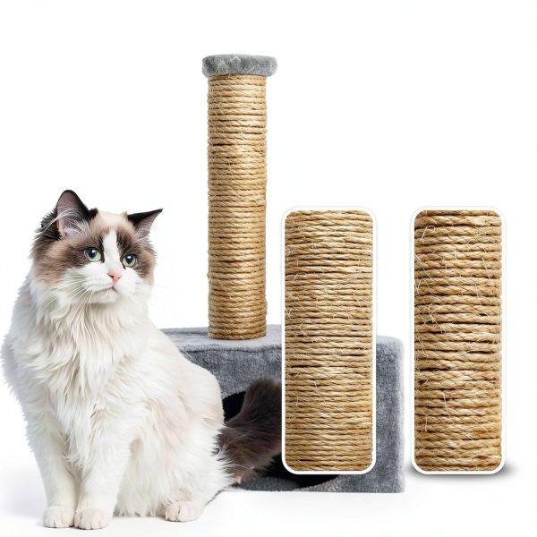 4mm Natural Sisal Rope by TienYow – 164ft Cat Scratcher Repair Tree-3