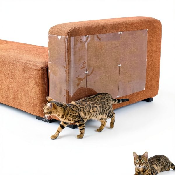 Anti Cat Scratch Furniture Protector FTSTC 12-Pack Duty Transparent-4