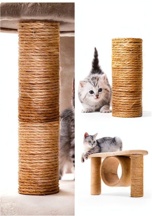 4mm Natural Sisal Rope by TienYow – 164ft Cat Scratcher Repair Tree-1