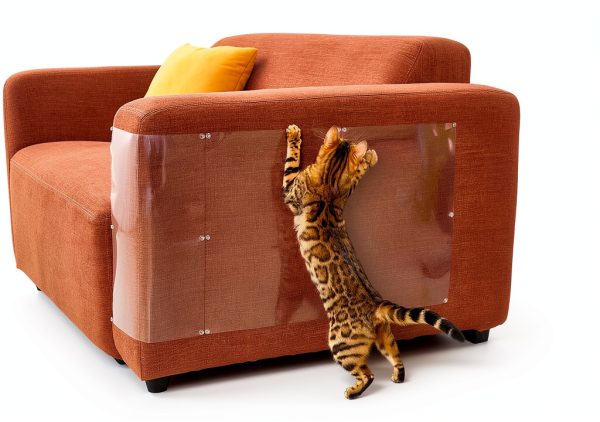 Anti Cat Scratch Furniture Protector FTSTC 12-Pack Duty Transparent-5